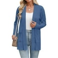 thumbnail image 6 of Niaviben cardigan for women sweaters for women Button Down Cardigan sheer cardigans for women summer mini cardigan Cardigans For Thin Cardigans Open Front Cardigan Fall Cardigan Sky Blue 5XL, 6 of 7