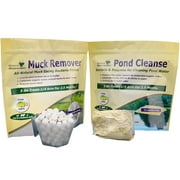 Natural Pond Cleaner Pack | Pond Clarifier Packets & Muck Reducer Pellets | 1/4 Acre Pond Treatment