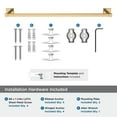 thumbnail image 5 of Amerock Appoint Champagne Bronze 24 inch (610mm) Towel Bar, 5 of 8