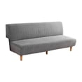 thumbnail image 1 of Injueey Protector De Sofá Funda De Sofá Cama Sin Brazos Suave Y Elástica Fácil De Instalar Y Limpiar Poliéster Único Decoración del hogar gris claro, 1 of 6