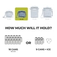 thumbnail image 4 of Cooler Suave CORE Magnético Impermeable y Antiderrames para 18 Latas con Cierre, 4 of 9
