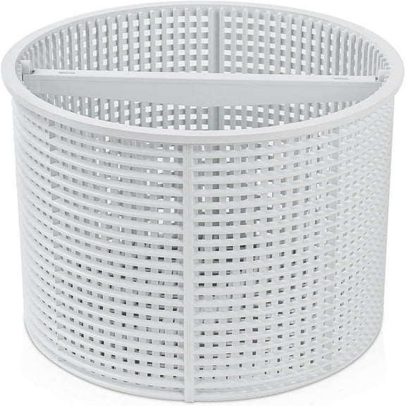 MISSMILE White Pool Skimmer Basket,Skimmer Basket for Inground Pool,Wide Compatibility Pool Skimmer Net