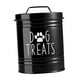 thumbnail image 3 of Contenedor hermético para golosinas de perro, hecho de metal, para perros, galletas, ahorra espacio, Negro, 3 of 9