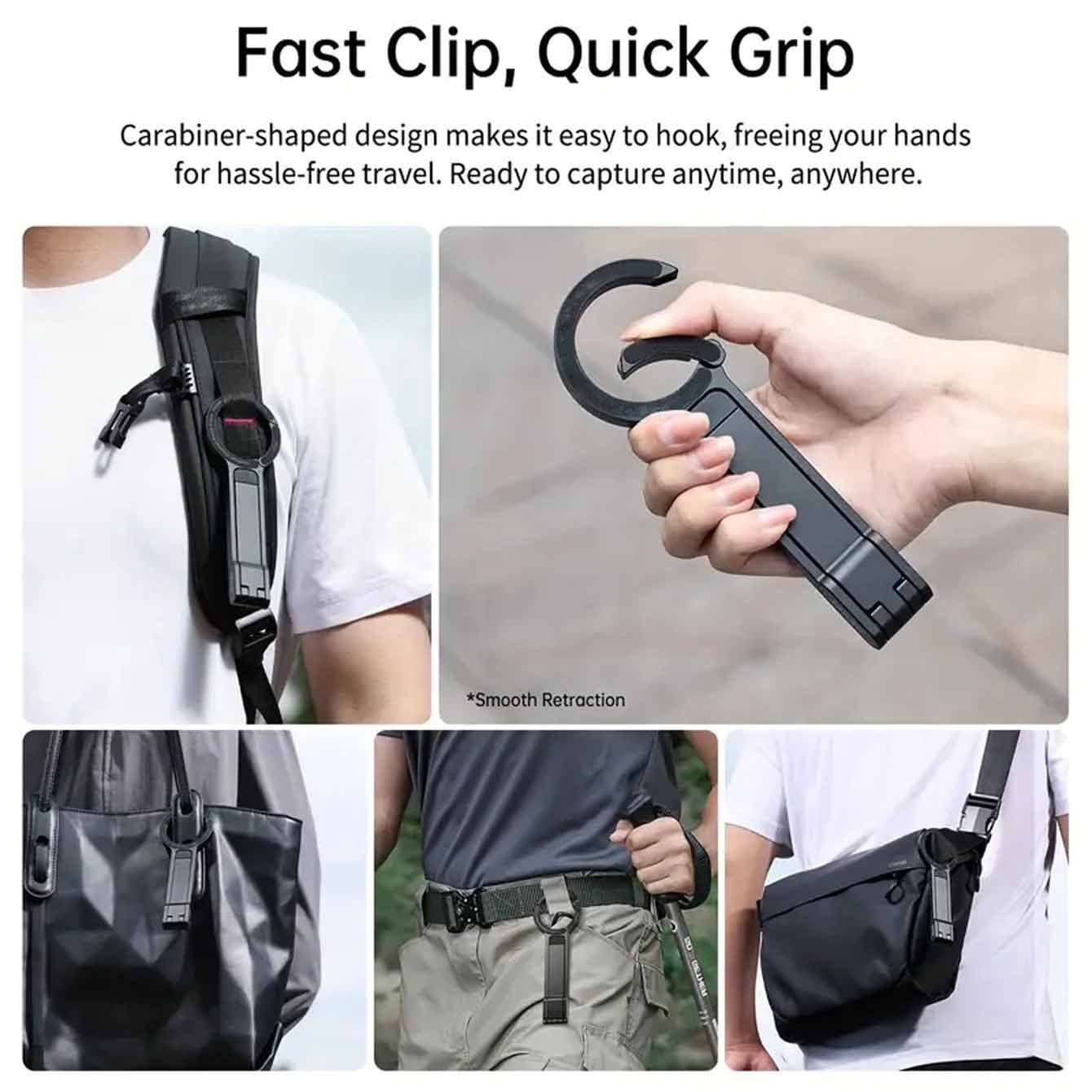 Magnetic Phone Tripod Stand for iPhone - Aluminium Smartphone Mini Tripod Pocket Cell Phone Stand Strong Magnet Quick Mount Compatible with iPhone 16 15 14 13 13 Series
