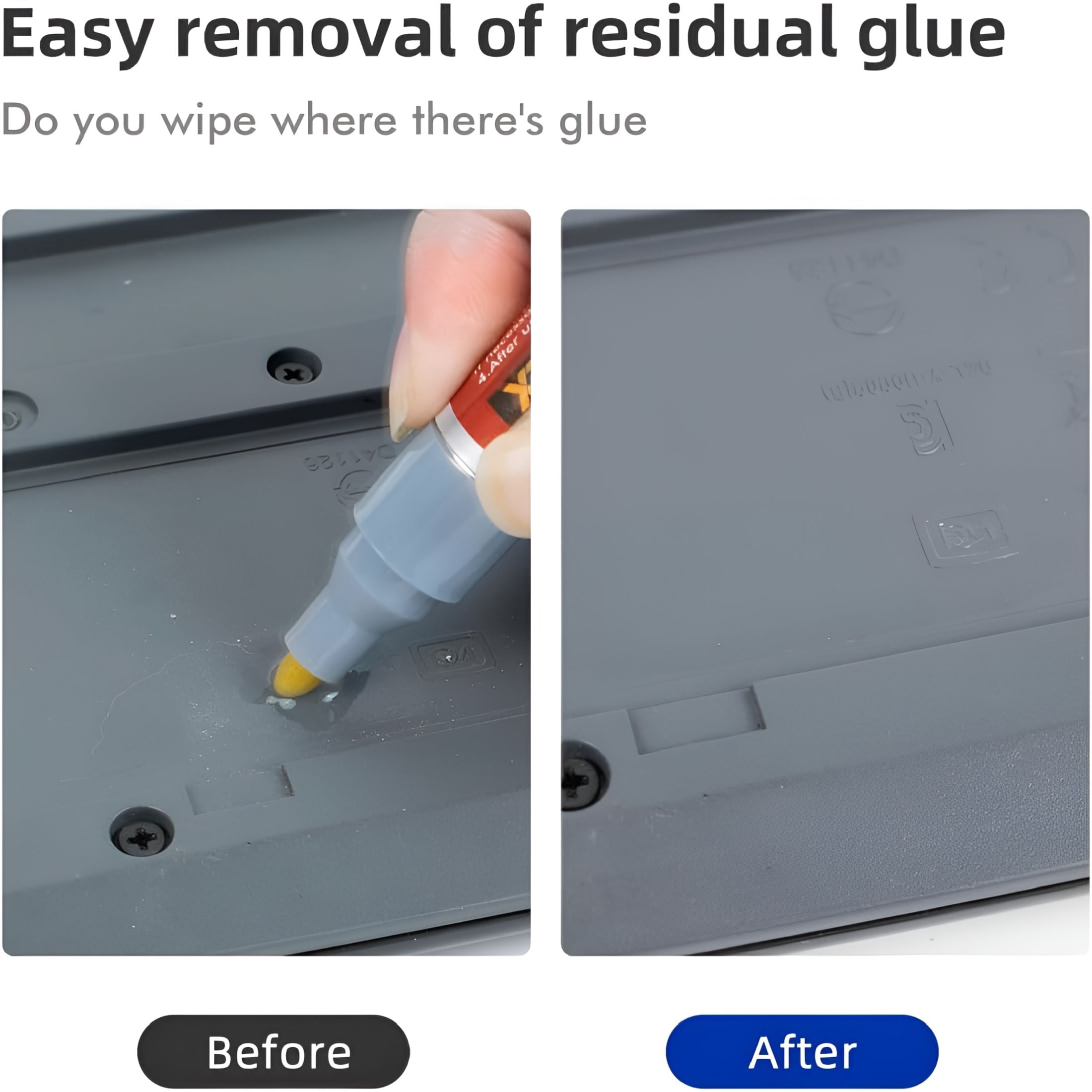 RAGUPEL Adhesive Remover,Multi-Surface Safe Sticker Marker Remover Pen,Rapid Safely Removes Stickers,Glue,Decals,Label,Tape,Sticky Residues and More From Car Furniture Floor and More,4 Count