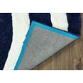 thumbnail image 2 of United Weavers Finesse Shag Area Rug 2100 21664 Streamer Navy Banded Rows, 2 of 2