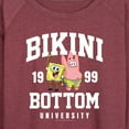 thumbnail image 3 of SpongeBob SquarePants - Bikini Bottom University - Women's Lightweight French Terry Long Sleeve Shirt, 3 of 6