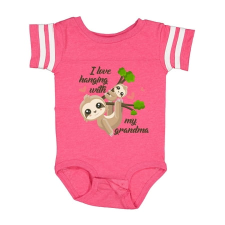 

Inktastic Hanging with My Grandma Gift Baby Boy or Baby Girl Bodysuit