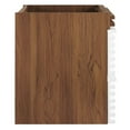 thumbnail image 3 of Vanity Cabinet (Sink not included), White Walnut, Wood, Mid Century Hotel Bedroom Bathroom, Modern Contemporary HB33334, 3 of 8