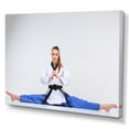 thumbnail image 2 of Designart "Black Belt Karate" Martial Arts Canvas Art Print, 2 of 7