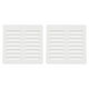 thumbnail image 1 of Cubierta de ventilación de aluminio Uxcell, rejilla de aire de pantalla, cubierta de ventilación HVAC con lamas para cocina, chimenea blanca, 1 of 7