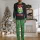 thumbnail image 2 of Camisa de invierno familiar Pantalones superiores Cuello redondo Dinosaurio Impreso Traje diario de corte holgado FLhrweasw Nuevo, 2 of 7