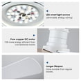 thumbnail image 3 of Ventilador de techo Hounberi, 132 cm, luz blanca, aplicación remota, motor DC, 3 of 9