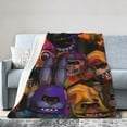 thumbnail image 4 of Soft Plush Throw Blanket Five Nights At Freddy's Fleece Blankets for Sofa Bed Travel 50"x40", 4 of 7