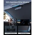 thumbnail image 2 of 2025 Upgraded Tesla Model 3 Highland Sunshade Windshield [Tailored Fit, 99% Sun Protection] Foldable and Easy-Use Sunshade Accessories with Storage Bag Fit Model 3 2016-2025, Silver Coating, 2 of 10