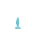thumbnail image 1 of Firefly Pleasure Glow in the Dark TPE Crystal Anal Plug, Mini, Blue, 1 of 3