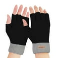 thumbnail image 2 of Thermal Fingerless Gloves for Women Warm Knit Half Finger Design for Running and Outdoor Activities, 2 of 9