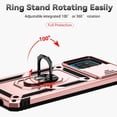 thumbnail image 2 of Estuche GANGXUN para Samsung Galaxy A12, soporte giratorio 360°, estilo mecánico y magnético, 2 of 5