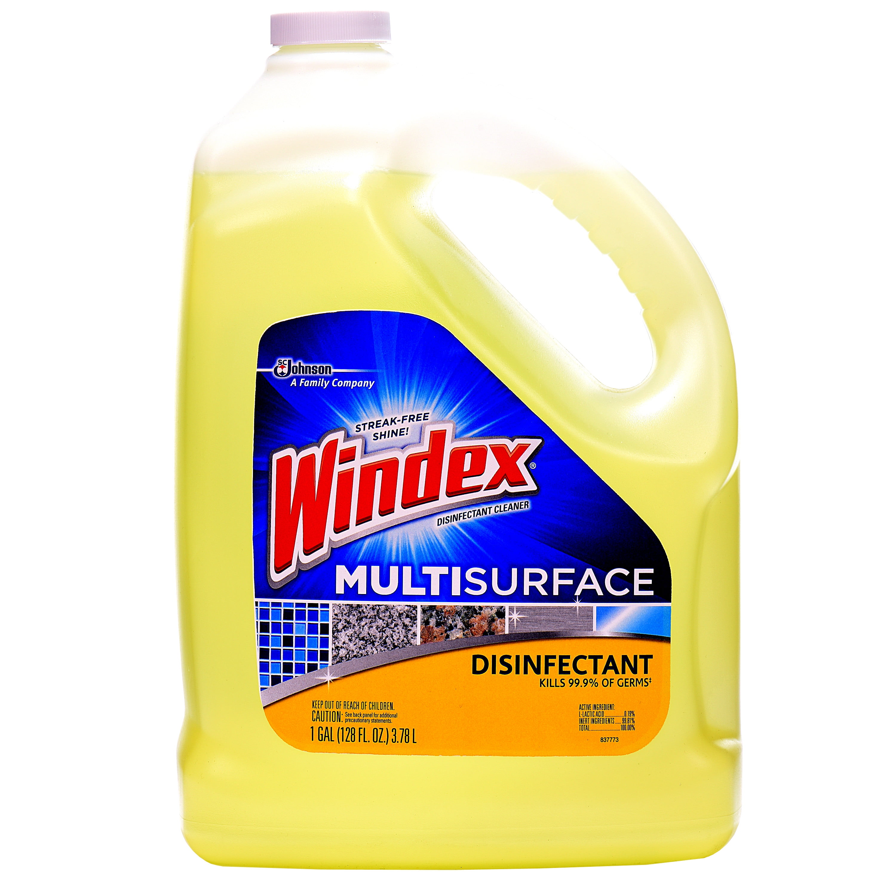 Windex Disinfectant Cleaner Multisurface 128 Ounces
