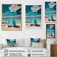 thumbnail image 4 of Designart "Escape Chairs Beach Sandy" Nautical & Beach Floater Framed Wall Art Print, 4 of 7