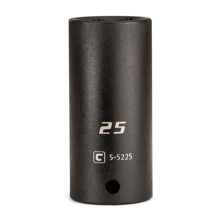 

Capri Tools 25 mm Deep Impact Socket 1/2-Inch Drive 6-Point Metric