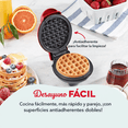 thumbnail image 3 of Wafflera Dash Mini Waffle Maker 10 cm 350W Color Rojo Modelo 460001, 3 of 5