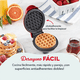 thumbnail image 3 of Wafflera Dash Mini Waffle Maker 10 cm 350W Color Rojo Modelo 460001, 3 of 5