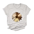 thumbnail image 1 of PMVFHDE Hauts à Manches Courtes pour Femmes Imprimé Graphique Floral Col Rond Ample Grande Taille T-Shirt Blouse, 1 of 1