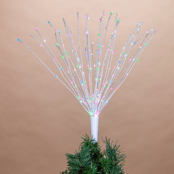 Gerson 22Inch High Electric Wire Starburst Color Changing Tree Topper