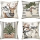 thumbnail image 3 of Fundas de almohada navideñas para exteriores, juego de 4 fundas de almohada impermeables de 18 x 18 pulgadas, decoración de cojines de Año Nuevo para el hogar, exterior, patio, porche delantero, casa, 3 of 4
