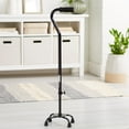thumbnail image 5 of McKesson Black Aluminum and Steel Quad Walking Aid Cane, Adjustable Height 30 to 39", 300 lbs Weight Capacity, 1 Ct, 5 of 5