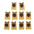 thumbnail image 2 of 10 Unidades Adornos de Resina de Diseño Perrito Apto para Decoración de Caja de Teléfono DIY Macarena Adornos de Resina Flatbck, 2 of 8