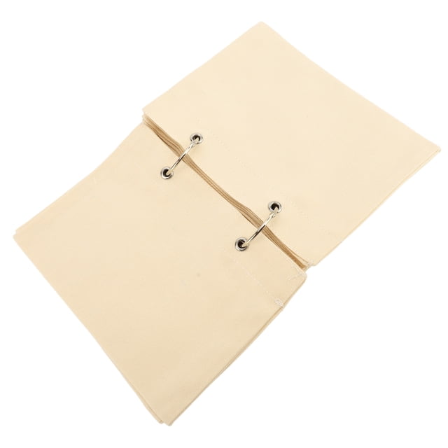 Cuaderno De Tela, Cuaderno De Bocetos De Tela En Blanco, Tejido Abierto, Plegable Portátil Para Dibujar