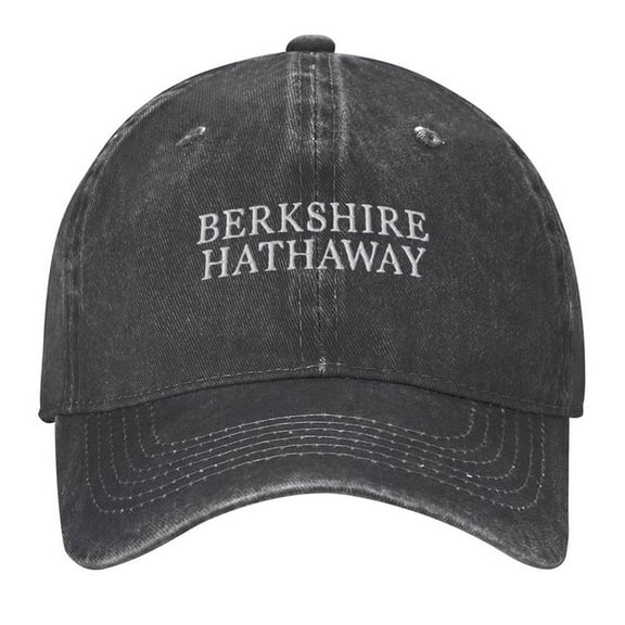 Berkshire Hathaway Print Vintage Wash Dad Hat Adjustable Curved Brim Baseball Cap,Made In USA,Casual Outdoor Sports Fishing Cap for Men and Women