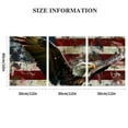 thumbnail image 3 of Shadudu American Flag Bald Eagle Canvas Wall Decor for Bedroom Living Room Home Office Ready to Hang - Set of 3 Triptych Artwork 12x16 Inches 12"x16"x3pcs, 3 of 6