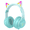 Green, variant on Kids Bluetooth Headphones, Cat Ear RGB Wireless Over-Ear Headset for Girls Boys