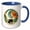 Blue/White, variant on 3drose, Louise Female Name, Moon, Woman, Black Panther Head. Gift for a Woman, 15oz Mug