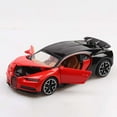 thumbnail image 1 of 1/32 Bugatti Chiron Pull Back Alloy Sports Car Model Die Cast Toy Simulation Sound Light Super Racing Vehicle Toys Red, 1 of 6