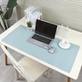 thumbnail image 1 of Estbridge Premium Faux Leather Desk  - Non-Slip High Quality Stain-Resistant Surface  Light Pink/Blue-Green/Black & More Colors  Large/Medium/Small Sizes for Office & Study Setup  Spill-P, 1 of 7