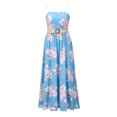 thumbnail image 1 of Kmbangi Robe d'Été Sans Manches à Imprimé Floral avec Bretelle Amovible, 1 of 10
