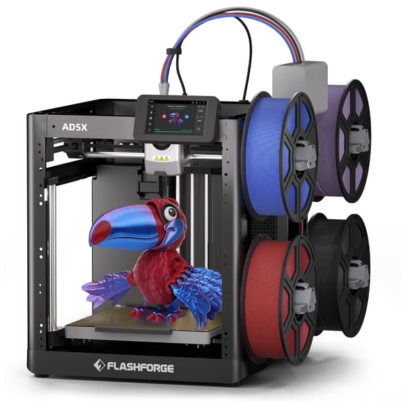 Flashforge AD5X 3D Printer, Multi-Color Printer & 600mm/s High Speed, 1Count, 8.7 x 8.7 x 8.7"