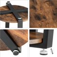 thumbnail image 4 of Table Basse, Table d'Appoint en Métal, Table Basse Ronde avec Rangement Rac, 4 of 8