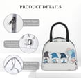 thumbnail image 4 of Salouo Snow Gnome for Winter for Insulated Lunch Bag for Women/Men - Leakproof Cooler Tote Bag Organizer - Reusable Lunch Box for Office Picnic Hiking Beach-One Size, 4 of 6