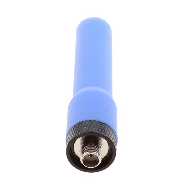 Antena de silicona de doble banda 144/430 MHz VHF/UHF para walkie-talkie Azul
