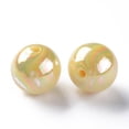 thumbnail image 2 of 500gs Opaque Acrylic Beads AB color Round golden 20x19mm Hole: 2~3mm about 111pcs/500g, 2 of 6