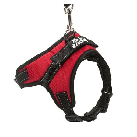 No Pulling Dog Harness With Padded Mesh Interior by 2PET - Adjustable Size | Cute Puppy Vest With Reflective Straps, D Ring, Comfy Top Handle & Secure Button | For Training, Walking, Hiking & (Best Dog Harness For Hiking)