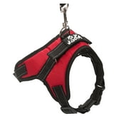 No Pulling Dog Harness With Padded Mesh Interior by 2PET - Adjustable Size | Cute Puppy Vest With Reflective Straps, D Ring, Comfy Top Handle & Secure Button | For Training, Walking, Hiking & More