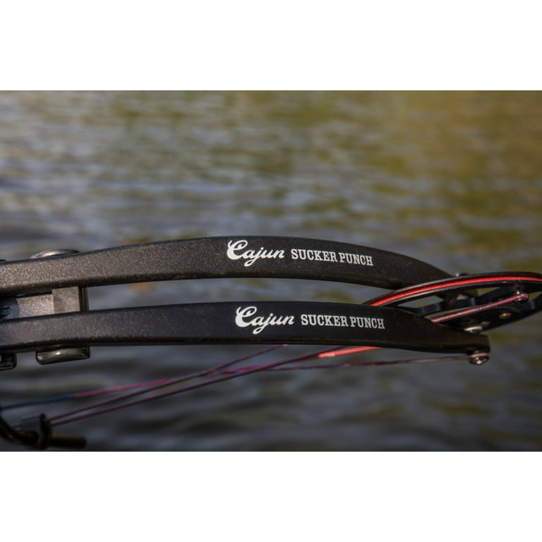Cajun Sucker Punch Bowfishing Bow Only Features Adjustable Draw Length, 50  lb. Peak Draw Weight