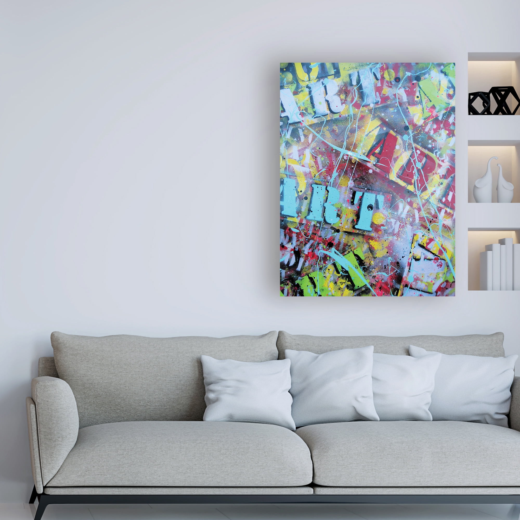 Trademark Fine Art 'Art Collage' Canvas Art by David Drioton