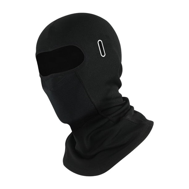 Máscara facial completa, pasamontañas, capucha, cubierta facial, máscara, pasamontañas, máscara de esquí, sombrero de invierno para deporte, escalada, negro con agujero shamjiam Pasamontañas de invierno